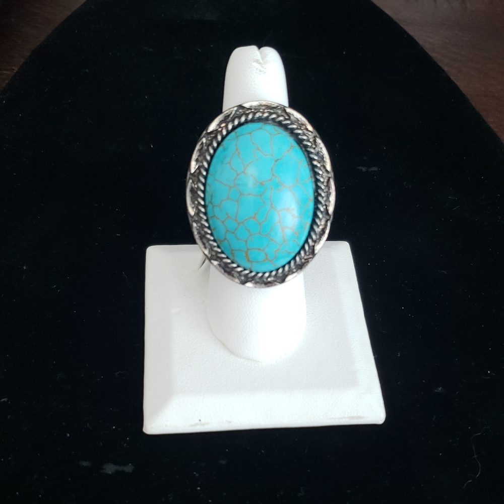 Turquoise Silver Women's Ring